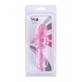 Стимулирующая розовая насадка с шишечками и шипами - 13,5 см. - Toyfa Basic - в Миассе купить с доставкой