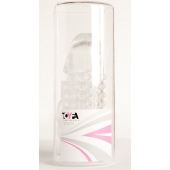 Гелевая прозрачная насадка с 2 отростками - 13 см. - Toyfa Basic - в Миассе купить с доставкой