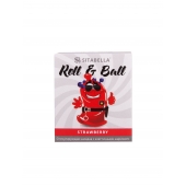Стимулирующий презерватив-насадка Roll   Ball Strawberry - Sitabella - купить с доставкой в Миассе