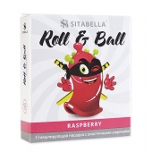 Стимулирующий презерватив-насадка Roll   Ball Raspberry - Sitabella - купить с доставкой в Миассе