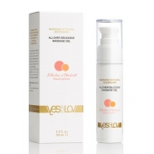Универсальный массажный гель-смазка Allover Delicious Massage Gel с ароматом персика и аброкоса - 50 мл. - YESforLOV - купить с доставкой в Миассе
