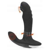 Черный вибромассажер простаты с функцией римминга Plug with Perineum Stimulator - 16,6 см. - Orion - в Миассе купить с доставкой
