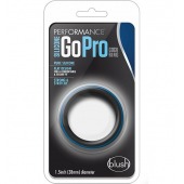 Черно-синее эрекционное кольцо Silicone Go Pro Cock Ring - Blush Novelties - в Миассе купить с доставкой