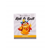 Стимулирующий презерватив-насадка Roll   Ball Banana - Sitabella - купить с доставкой в Миассе