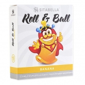 Стимулирующий презерватив-насадка Roll   Ball Banana - Sitabella - купить с доставкой в Миассе