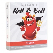 Стимулирующий презерватив-насадка Roll   Ball Cherry - Sitabella - купить с доставкой в Миассе