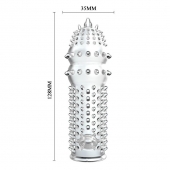 Закрытая прозрачная насадка Crystal sleeve - 14,2 см. - Erowoman-Eroman - в Миассе купить с доставкой