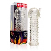 Закрытая прозрачная насадка на пенис Crystal Sleeve Faraon - 13,5 см. - Erowoman-Eroman - в Миассе купить с доставкой
