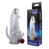 Закрытая прозрачная вибронасадка на пенис Crystal Sleeve Vibe - Erowoman-Eroman - в Миассе купить с доставкой