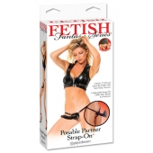 Черный податливый страпон Posable Partner Strap-On - 17,8 см. - Pipedream - купить с доставкой в Миассе
