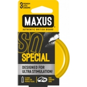 Презервативы с точками и рёбрами в железном кейсе MAXUS Special - 3 шт. - Maxus - купить с доставкой в Миассе