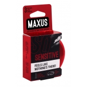 Ультратонкие презервативы в железном кейсе MAXUS Sensitive - 3 шт. - Maxus - купить с доставкой в Миассе