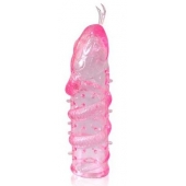 Закрытая рельефная насадка Crystal sleeve snakes в виде змеи с усиками - 14 см. - Erowoman-Eroman - в Миассе купить с доставкой