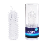 Закрытая рельефная насадка Crystal sleeve с усиками - 12 см. - Erowoman-Eroman - в Миассе купить с доставкой
