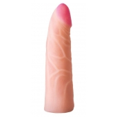 Фаллическая насадка на трусики харнесс - 17,5 см. - LOVETOY (А-Полимер) - купить с доставкой в Миассе