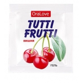 Пробник гель-смазки Tutti-frutti с вишнёвым вкусом - 4 гр. - Биоритм - купить с доставкой в Миассе