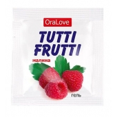 Пробник гель-смазки Tutti-frutti с малиновым вкусом - 4 гр. - Биоритм - купить с доставкой в Миассе