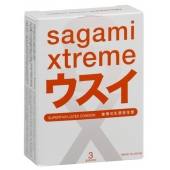 Ультратонкие презервативы Sagami Xtreme SUPERTHIN - 3 шт. - Sagami - купить с доставкой в Миассе