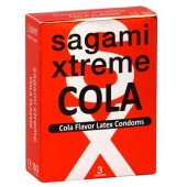 Ароматизированные презервативы Sagami Xtreme COLA - 3 шт. - Sagami - купить с доставкой в Миассе
