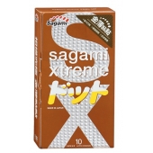 Презервативы Sagami Xtreme FEEL UP с точечной текстурой и линиями прилегания - 10 шт. - Sagami - купить с доставкой в Миассе