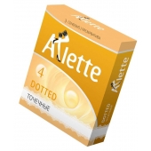 Презервативы Arlette Dotted с точечной текстурой - 3 шт. - Arlette - купить с доставкой в Миассе