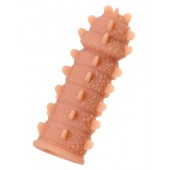 Телесная реалистичная насадка KOKOS Extreme Sleeve 04 с дополнительной стимуляцией - 12,7 см. - KOKOS - в Миассе купить с доставкой