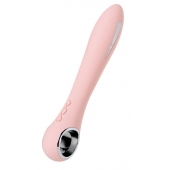 Розовый силиконовый вибратор с электростимуляцией GALVANI VIBE - 21 см. - ToyFa - купить с доставкой в Миассе
