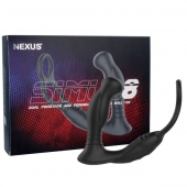 Черная анальная пробка NEXUS SIMUL8 с фиксацией на теле кольцами - Nexus Range - в Миассе купить с доставкой