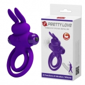 Фиолетовое эрекционное кольцо с вибростимуляцией клитора Vibrant Penis Ring III - Baile - в Миассе купить с доставкой