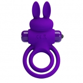 Фиолетовое эрекционное кольцо с вибростимуляцией клитора Vibrant Penis Ring III - Baile - в Миассе купить с доставкой