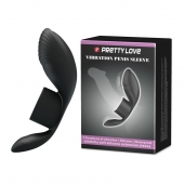 Черное кольцо на пенис с вибрацией Vibration Penis Sleeve - Baile - в Миассе купить с доставкой