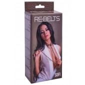 Коричневый поводок и чокер с кольцом Sofi - Rebelts - купить с доставкой в Миассе