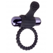 Черное эрекционное виброкольцо Vibrating Silicone Super Ring - Pipedream - в Миассе купить с доставкой