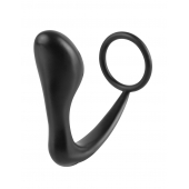 Эрекционное кольцо с анальной пробкой Ass-Gasm Cockring Plug - Pipedream - в Миассе купить с доставкой