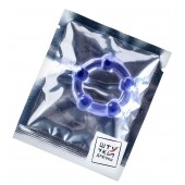 Фиолетовое эрекционное кольцо на пенис с бусинами - Штучки-дрючки - в Миассе купить с доставкой