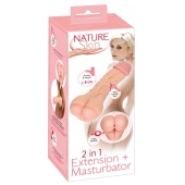 Телесная насадка-мастурбатор 2-in-1 Extension Masturbator - 21 см. - Orion - в Миассе купить с доставкой