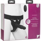 Черный полый вибрострапон Body Extensions BE Aroused - 17,78 см. - Doc Johnson - купить с доставкой в Миассе