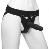 Черный полый вибрострапон Body Extensions BE Aroused - 17,78 см. - Doc Johnson - купить с доставкой в Миассе