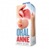 Телесный мастурбатор-ротик с язычком Oral Anne - Blush Novelties - в Миассе купить с доставкой