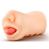 Телесный мастурбатор-ротик с язычком Oral Anne - Blush Novelties - в Миассе купить с доставкой