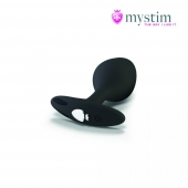 Черная пробка Mystim Rocking Vibe S с возможностью подключения к электростимулятору - 9,7 см. - MyStim - купить с доставкой в Миассе