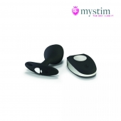 Черная пробка Mystim Rocking Vibe S с возможностью подключения к электростимулятору - 9,7 см. - MyStim - купить с доставкой в Миассе