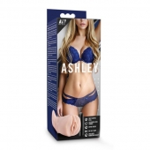 Телесный мастурбатор-вагина с вибропулей Ashley - Blush Novelties - в Миассе купить с доставкой