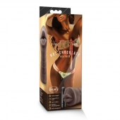 Коричневый мастурбатор-ротик Heather - Blush Novelties - в Миассе купить с доставкой