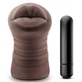 Коричневый мастурбатор-ротик Renee - Blush Novelties - в Миассе купить с доставкой