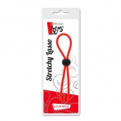 Красное эрекционное лассо с одной бусиной-утяжкой STRETCHY THIN LASSO - Dream Toys - в Миассе купить с доставкой