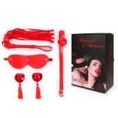 Пикантный набор БДСМ из 4 предметов в красном цвете - Notabu - купить с доставкой в Миассе