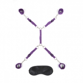 Фиолетовый набор фиксаций на кровати Classic Bedspreader - Lux Fetish - купить с доставкой в Миассе