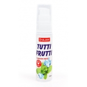 Гель-смазка Tutti-frutti со вкусом сладкой мяты - 30 гр. - Биоритм - купить с доставкой в Миассе