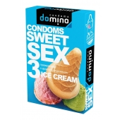 Презервативы для орального секса DOMINO Sweet Sex с ароматом мороженого - 3 шт. - Domino - купить с доставкой в Миассе